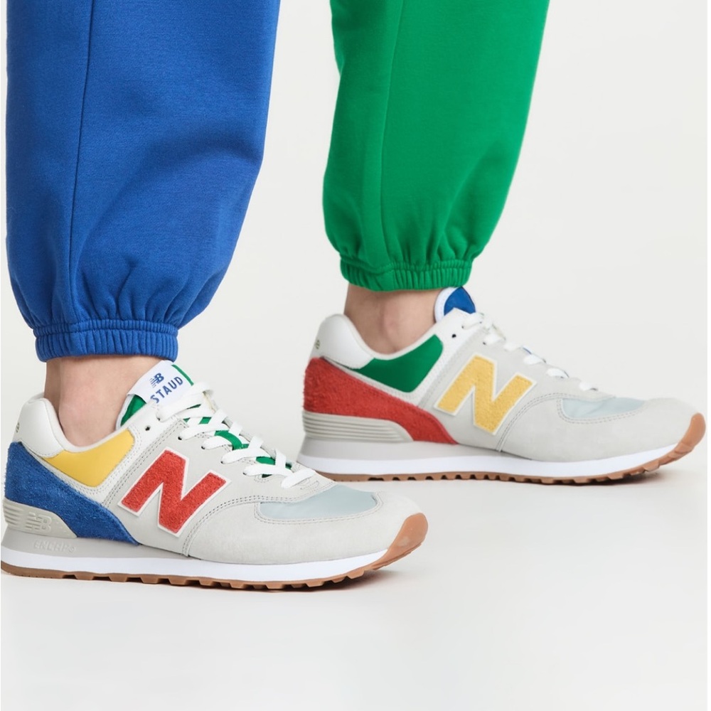 Staud New Balance X 574 Rain Cloud Sneakers size 8.5